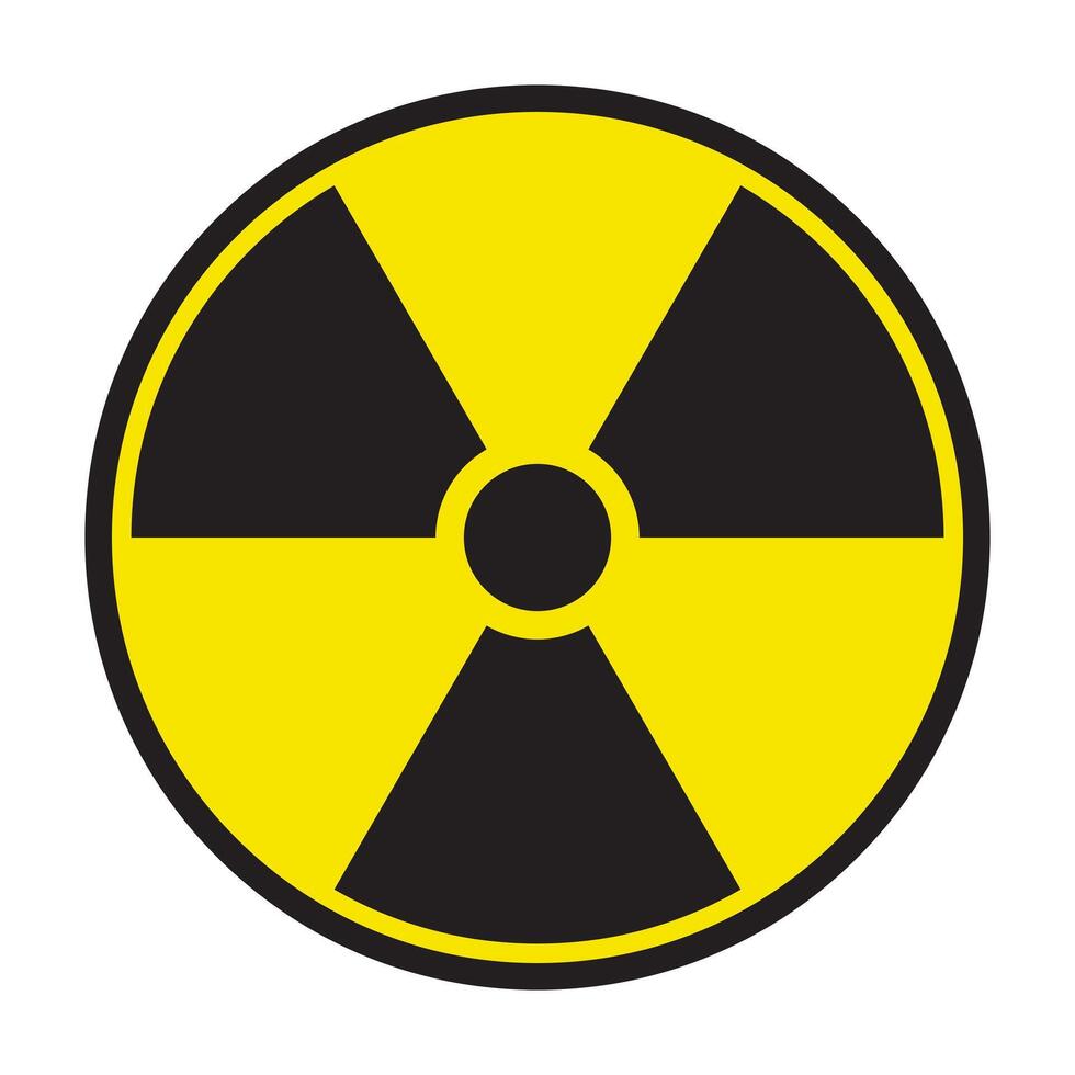 Radiation symbol. Radioactivity alert sign. vector
