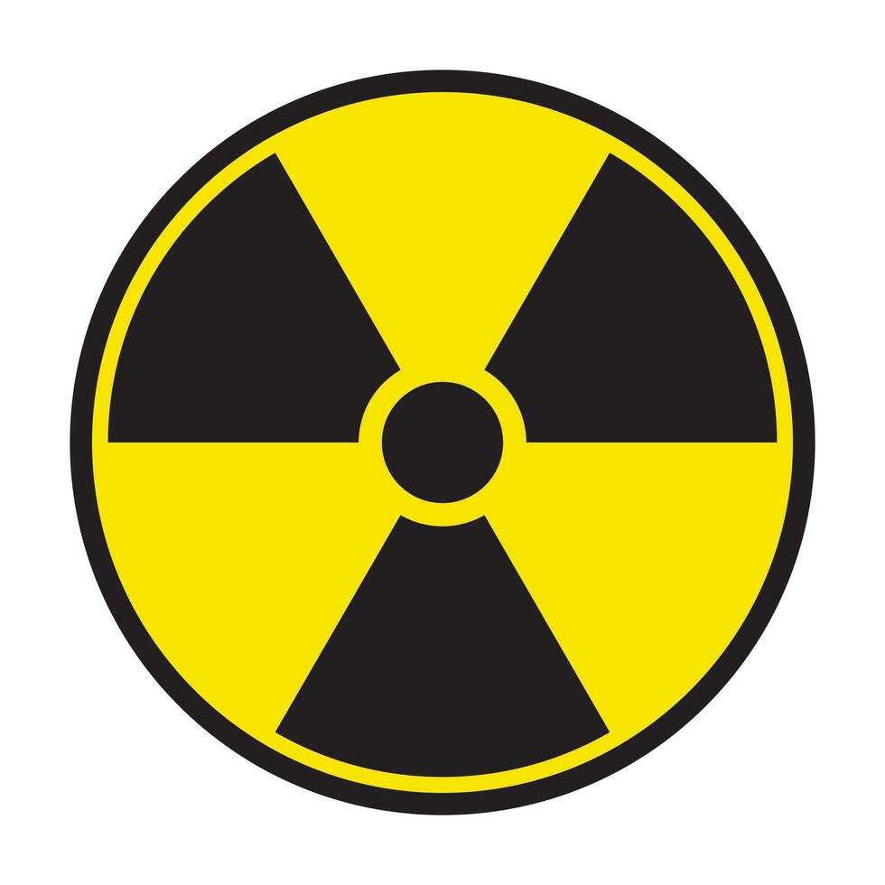 Radiation symbol. Radioactivity alert sign. vector