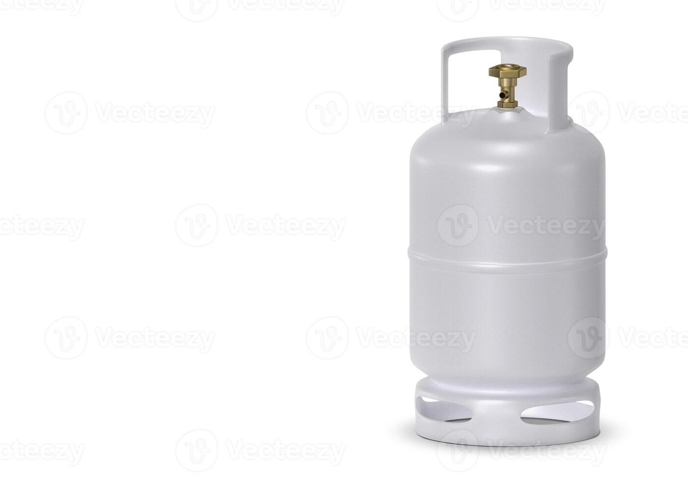 White gas tanks isolated on white background photo