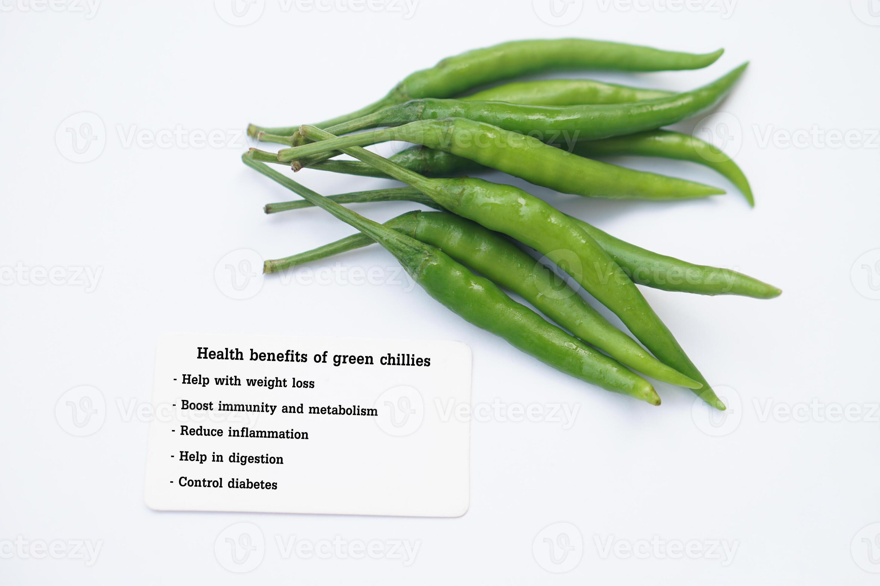 verde chiles con etiqueta de texto salud beneficios de verde chiles