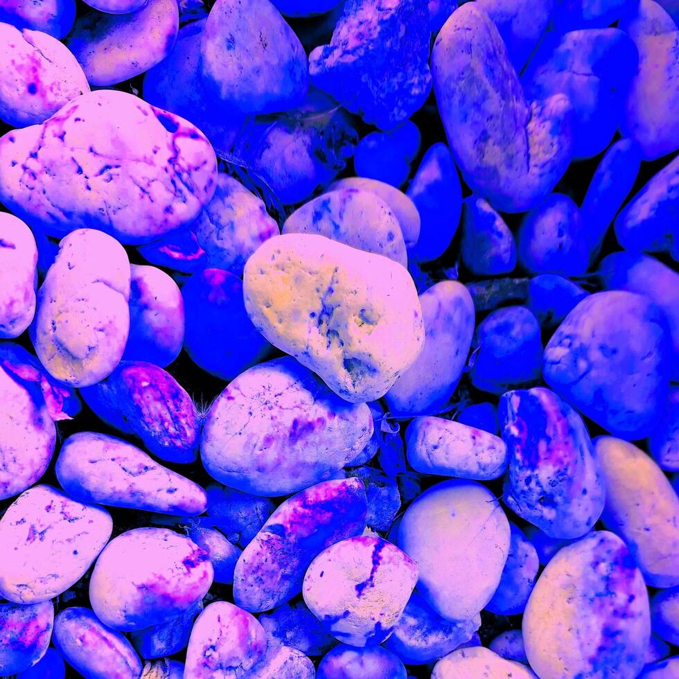 Artificial image of blue stone floor for background work. photo