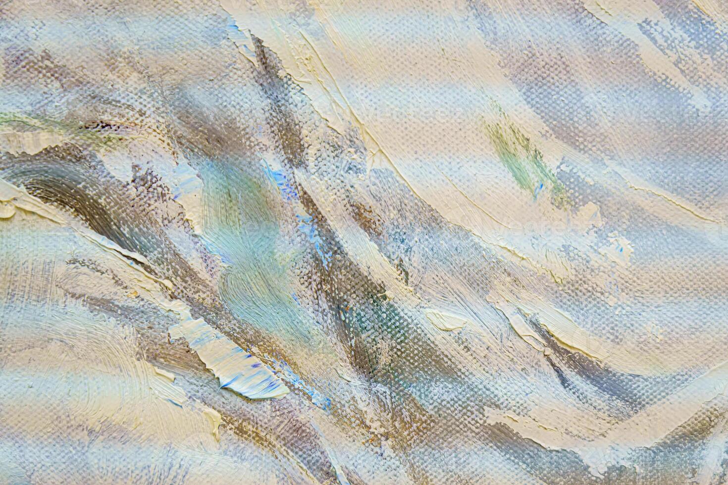 Colorful abstract oil painting art background. Texture of canvas and oil. photo