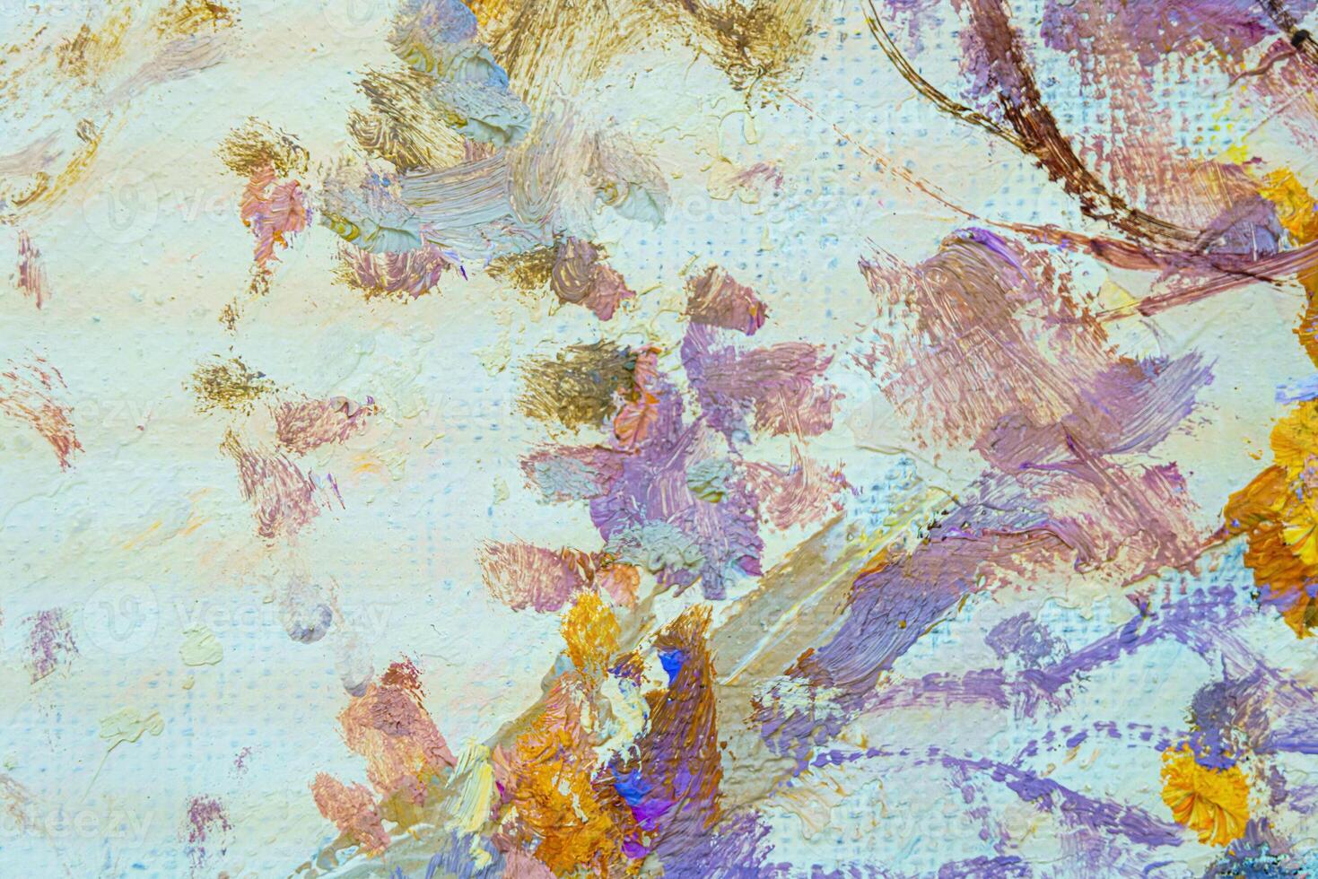 Colorful abstract oil painting art background. Texture of canvas and oil. photo