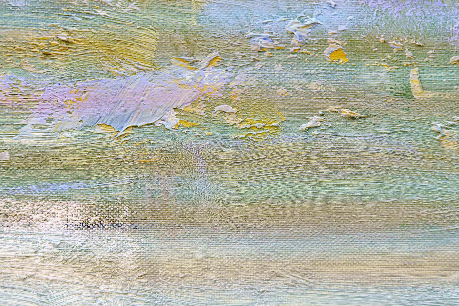 Colorful abstract oil painting art background. Texture of canvas and oil. photo