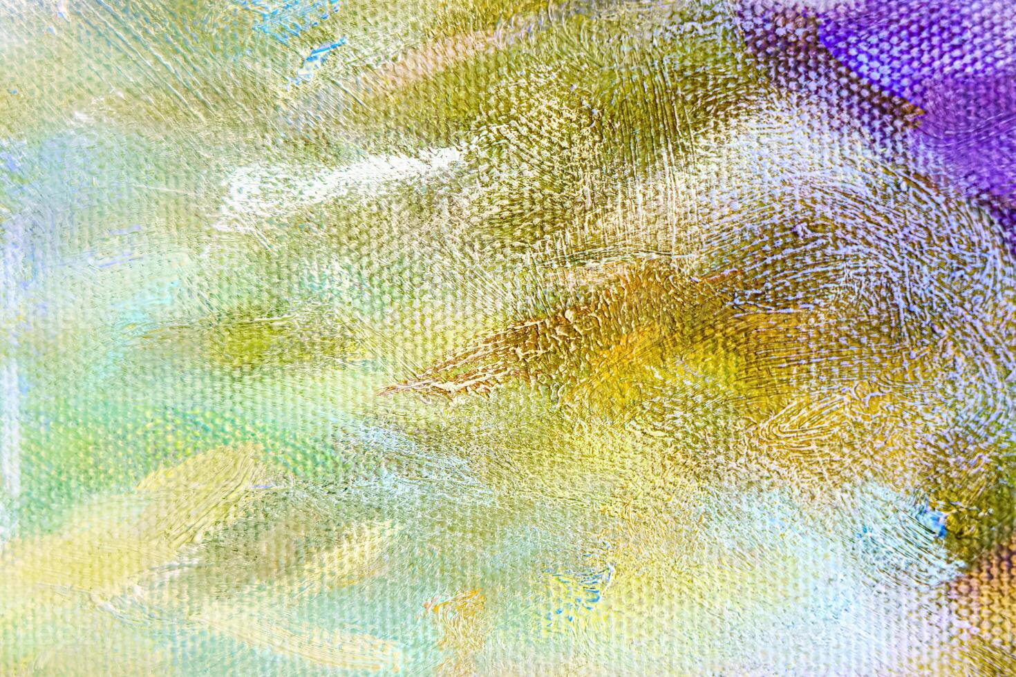 Colorful abstract oil painting art background. Texture of canvas and oil. photo