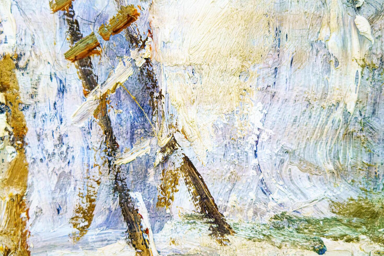 Colorful abstract oil painting art background. Texture of canvas and oil. photo