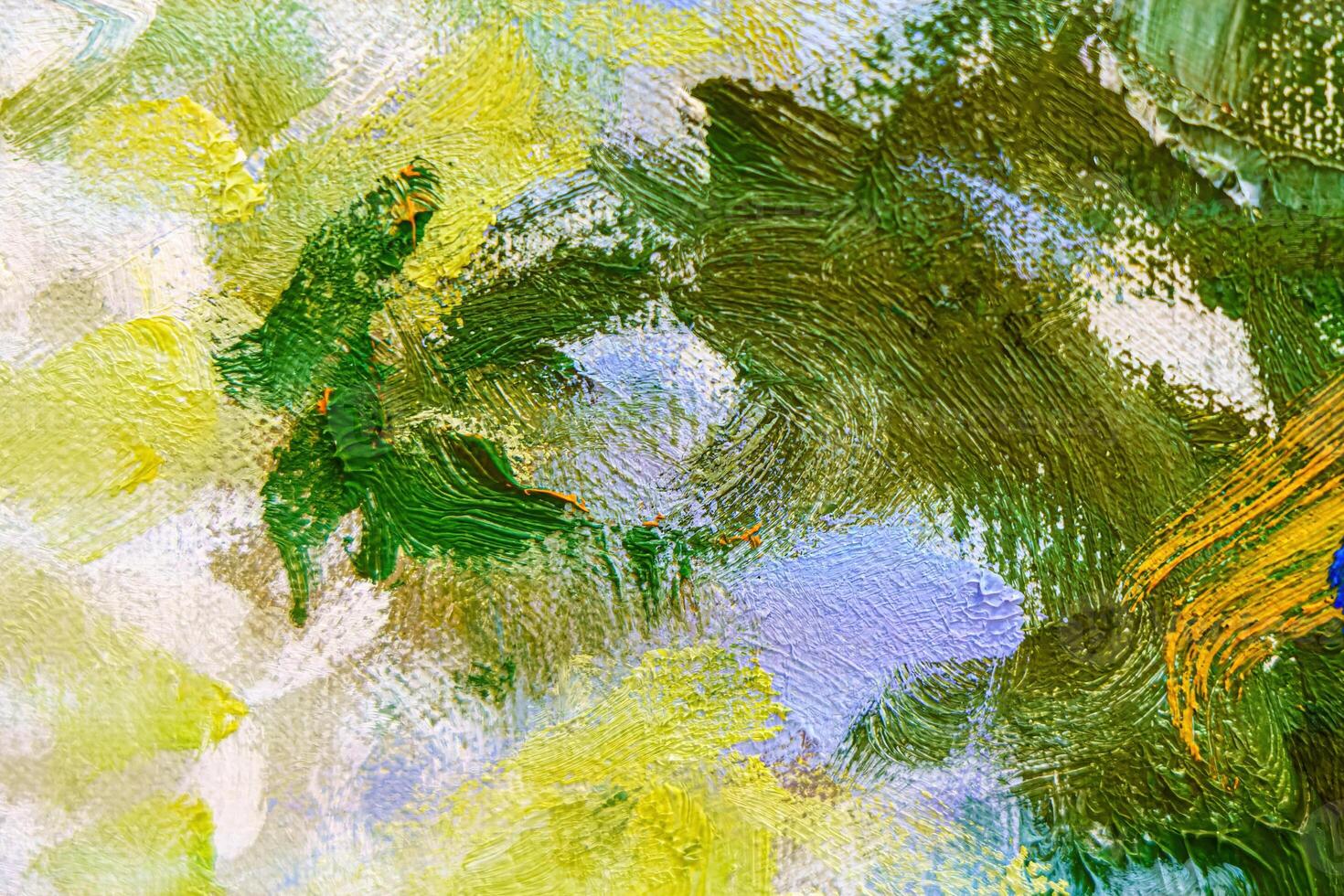 Colorful abstract oil painting art background. Texture of canvas and oil. photo