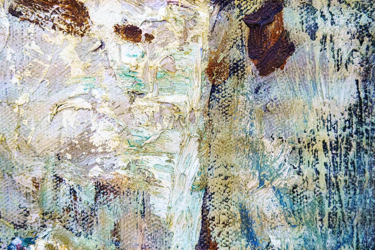 Colorful abstract oil painting art background. Texture of canvas and oil. photo