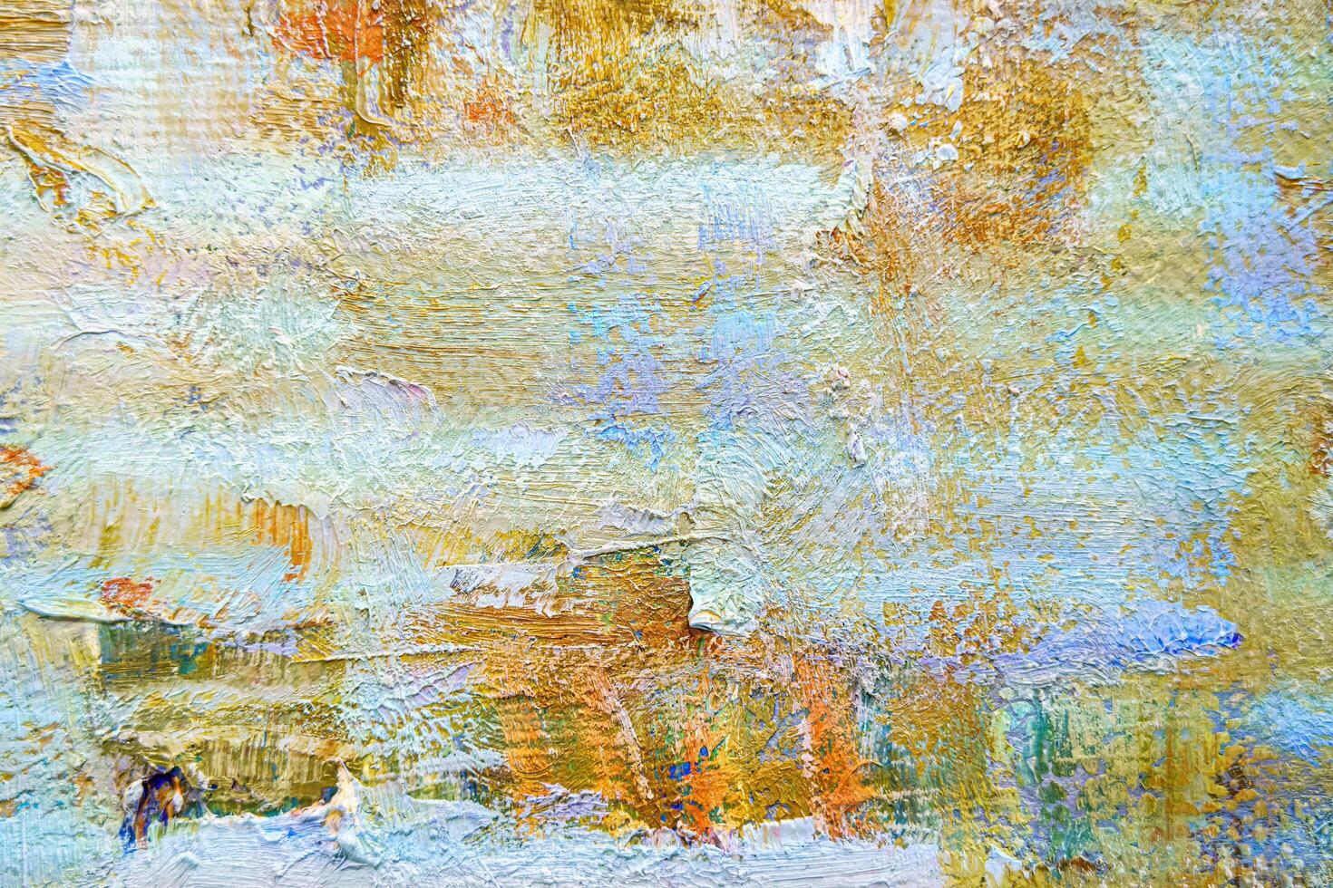 Colorful abstract oil painting art background. Texture of canvas and oil. photo