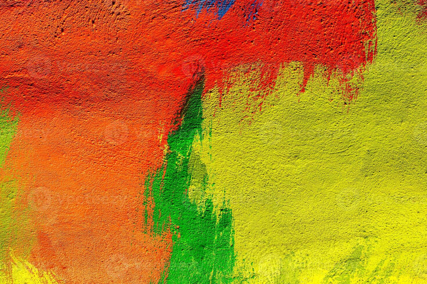 A fragment of colorful graffiti painted on a wall. Abstract urban background. Spray painting art. photo