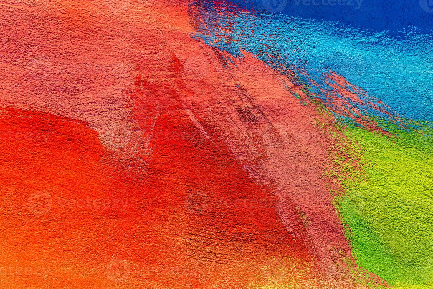 A fragment of colorful graffiti painted on a wall. Abstract urban background. Spray painting art. photo