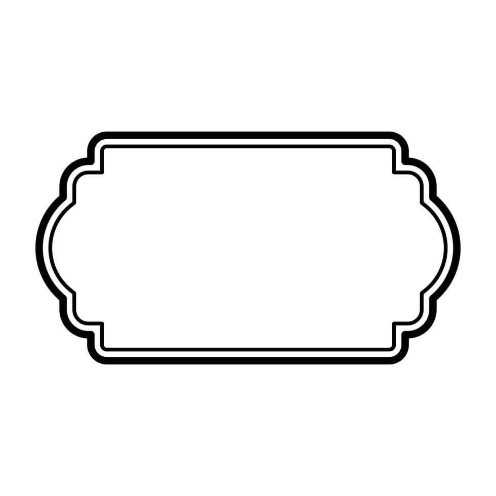 Vintage frame line. vector