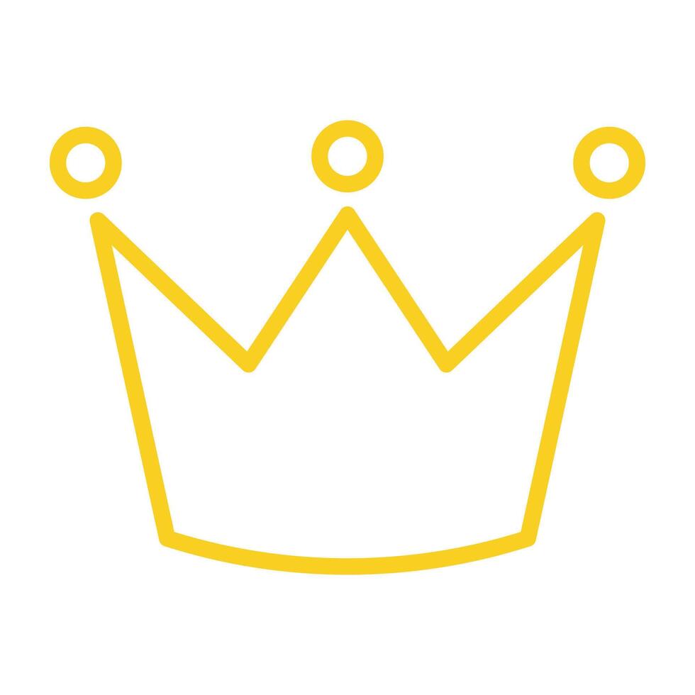 cute Crown Doodle vector