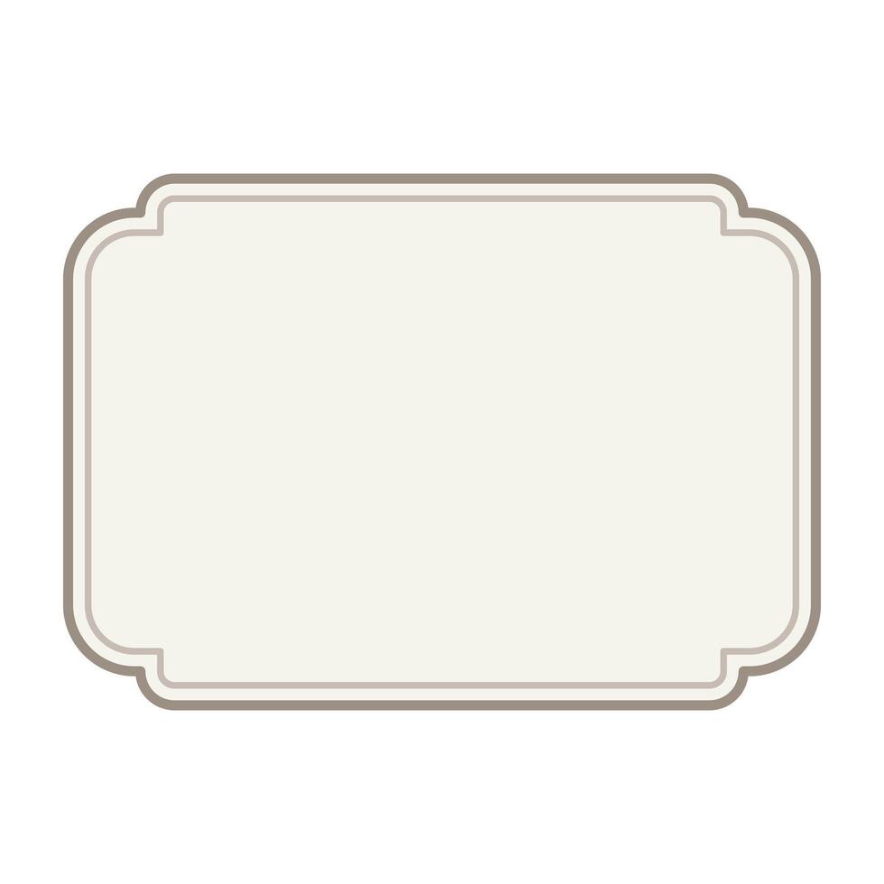 label vintage frame. vector