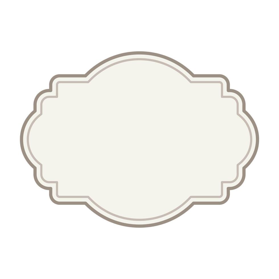 label vintage frame. vector