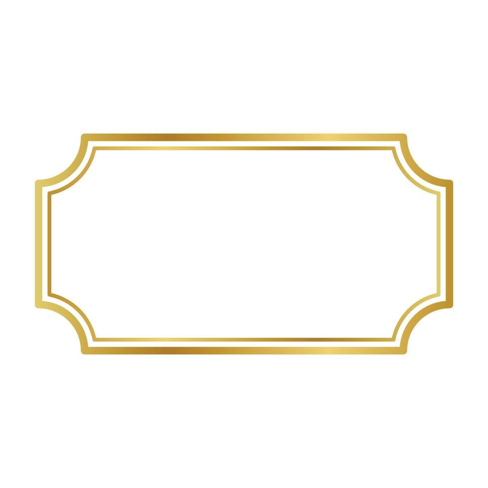 gold Frame icon. vector