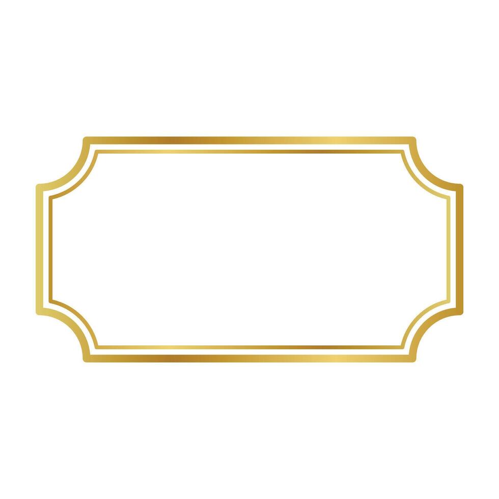 gold Frame icon. vector