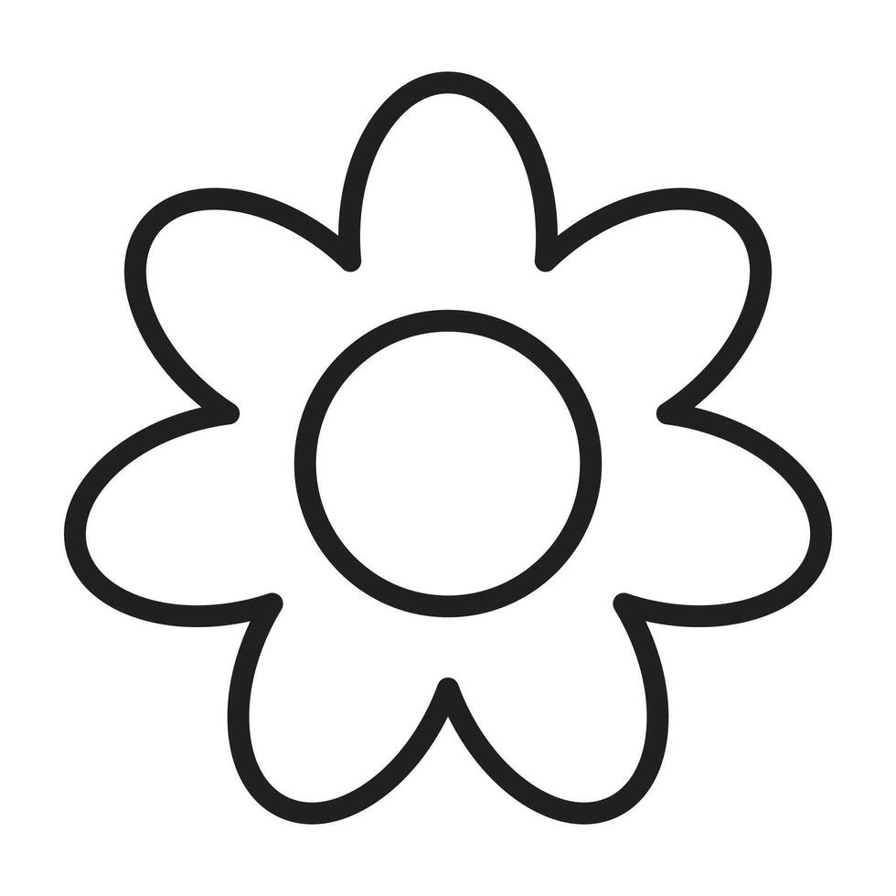 cute Flower Doodle vector