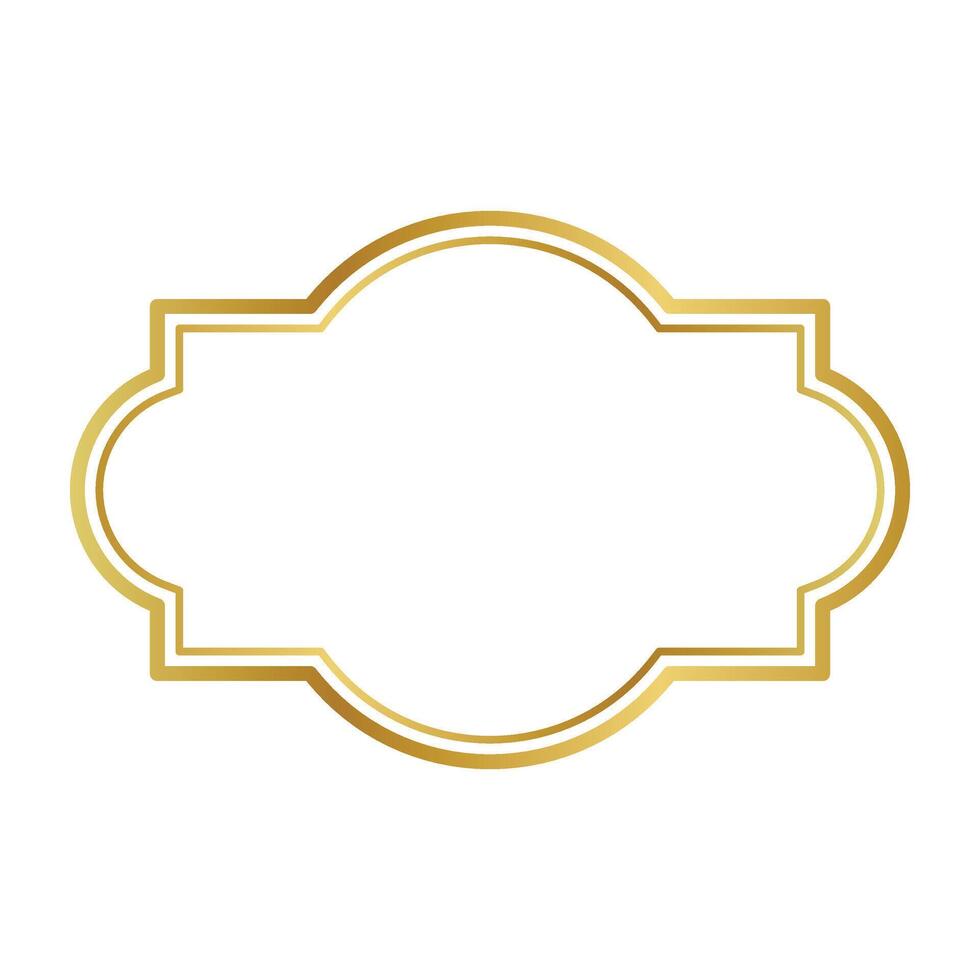 gold Frame icon. vector