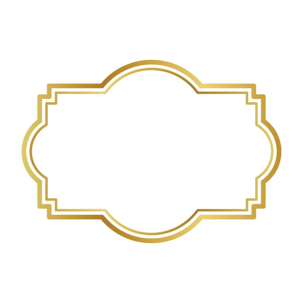 oro marco icono. vector