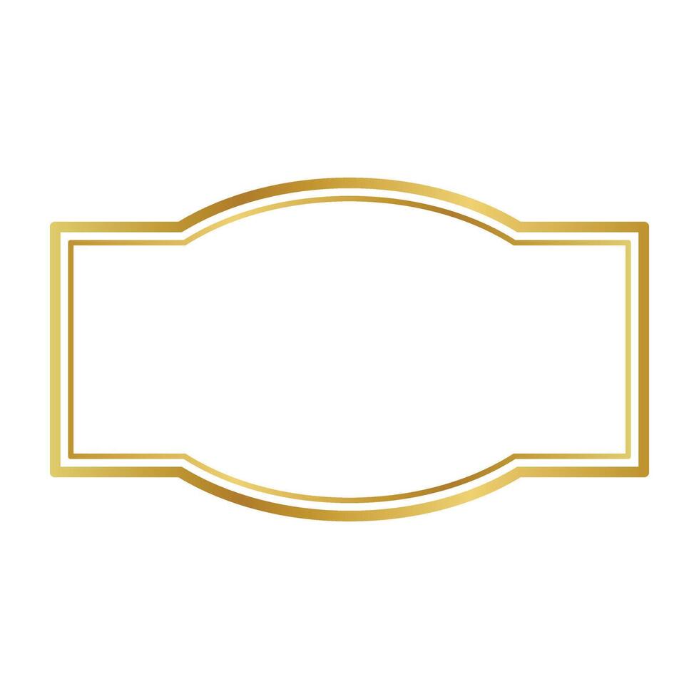 oro marco icono. vector