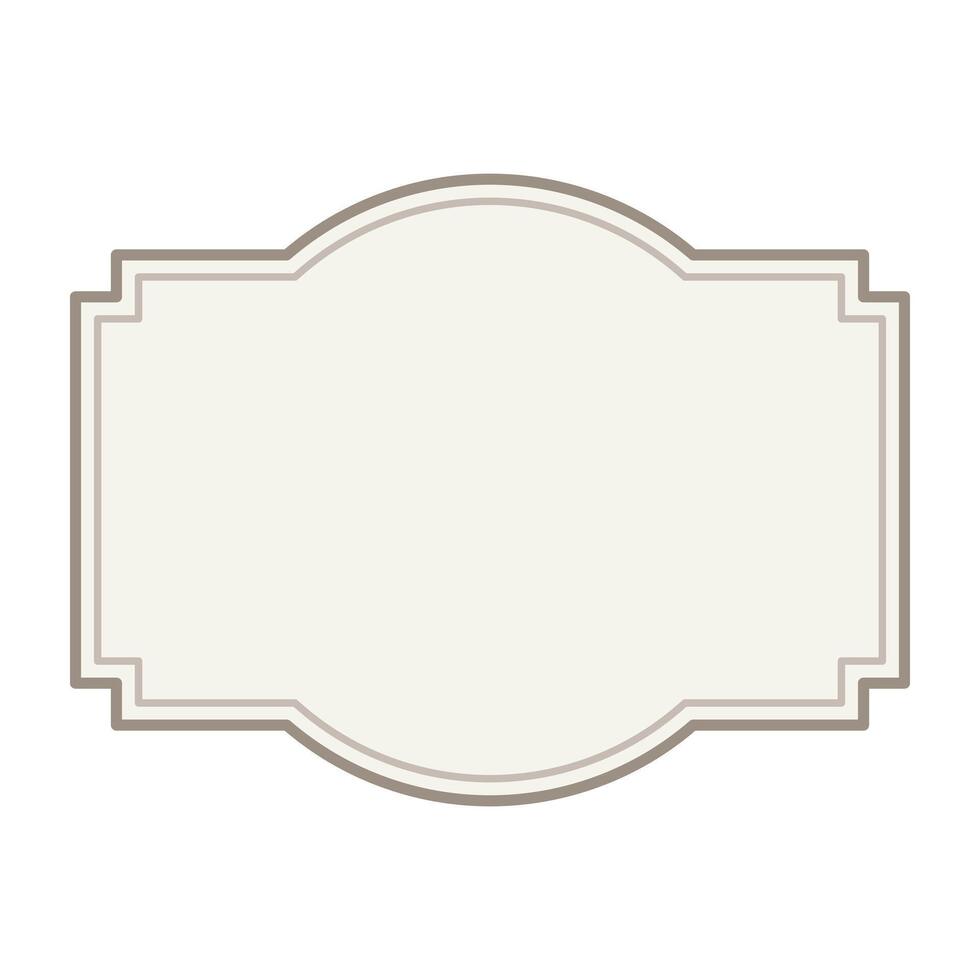 label vintage frame. vector