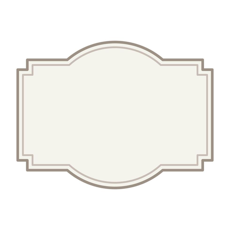 label vintage frame. vector