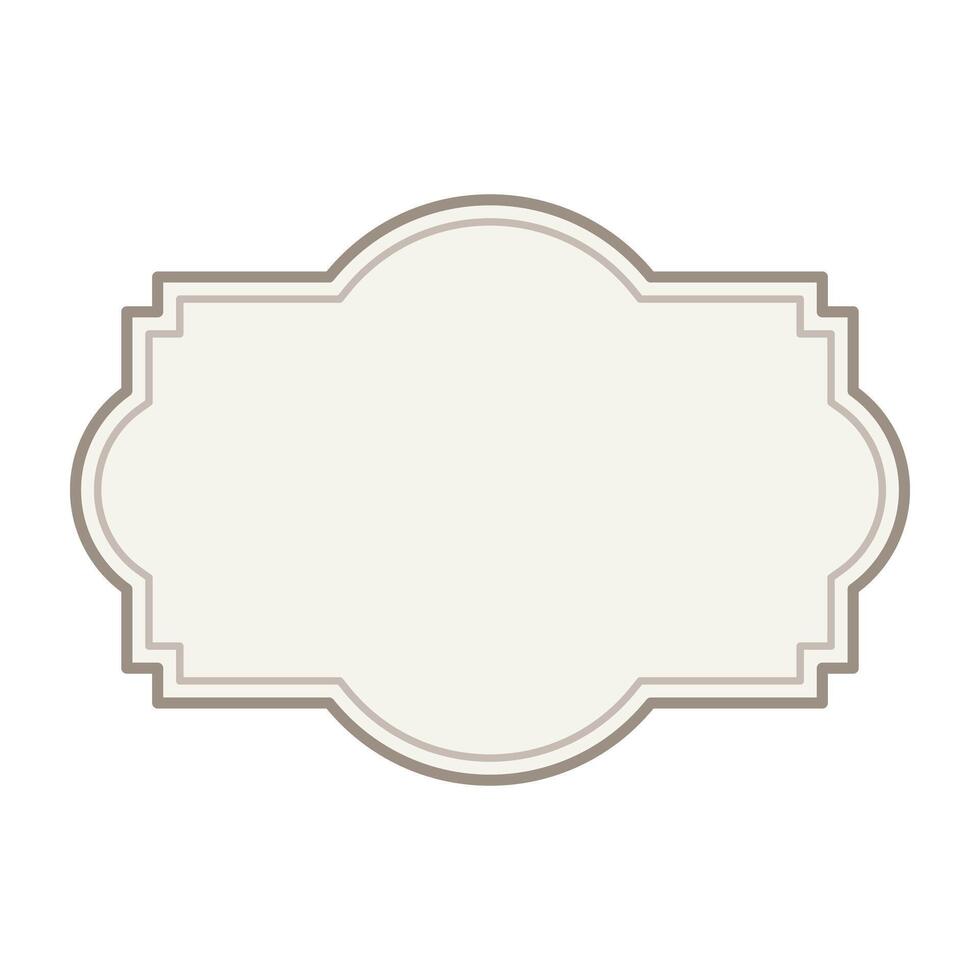 label vintage frame. vector