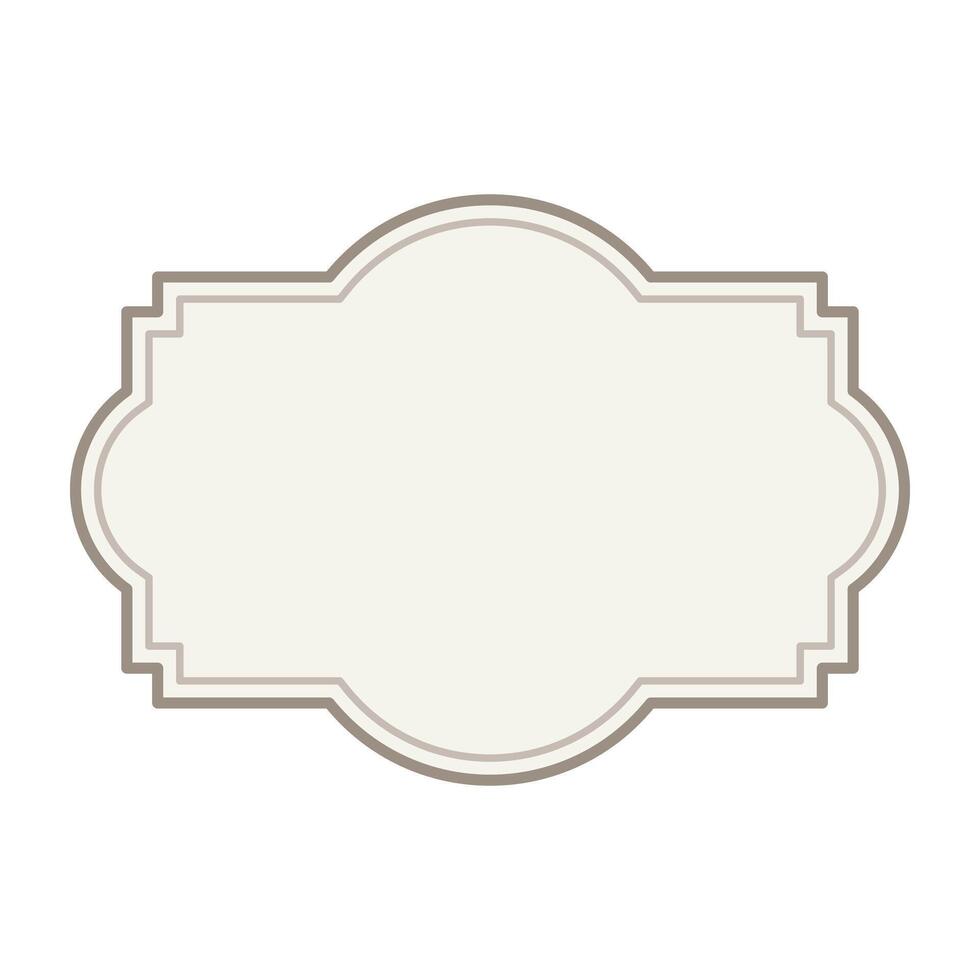 label vintage frame. vector