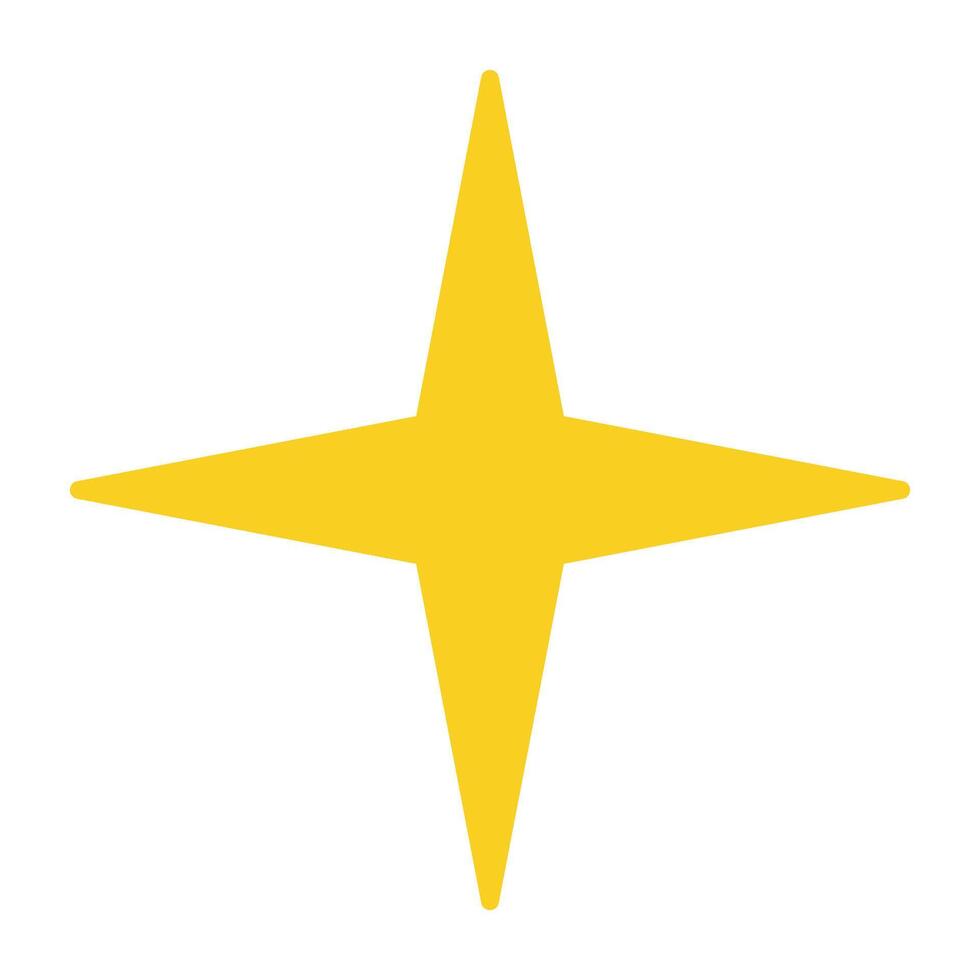Cute star icon. vector