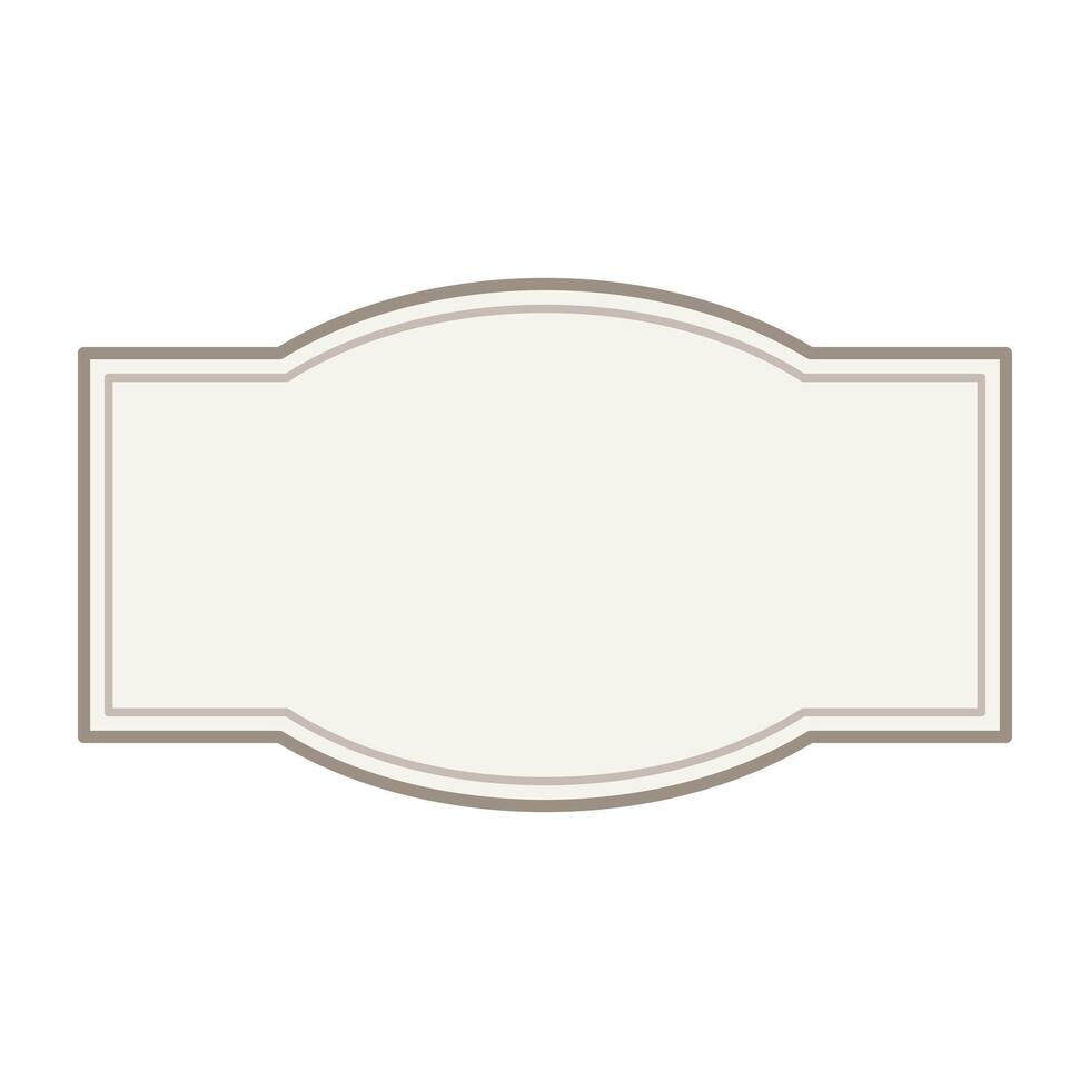 label vintage frame. vector