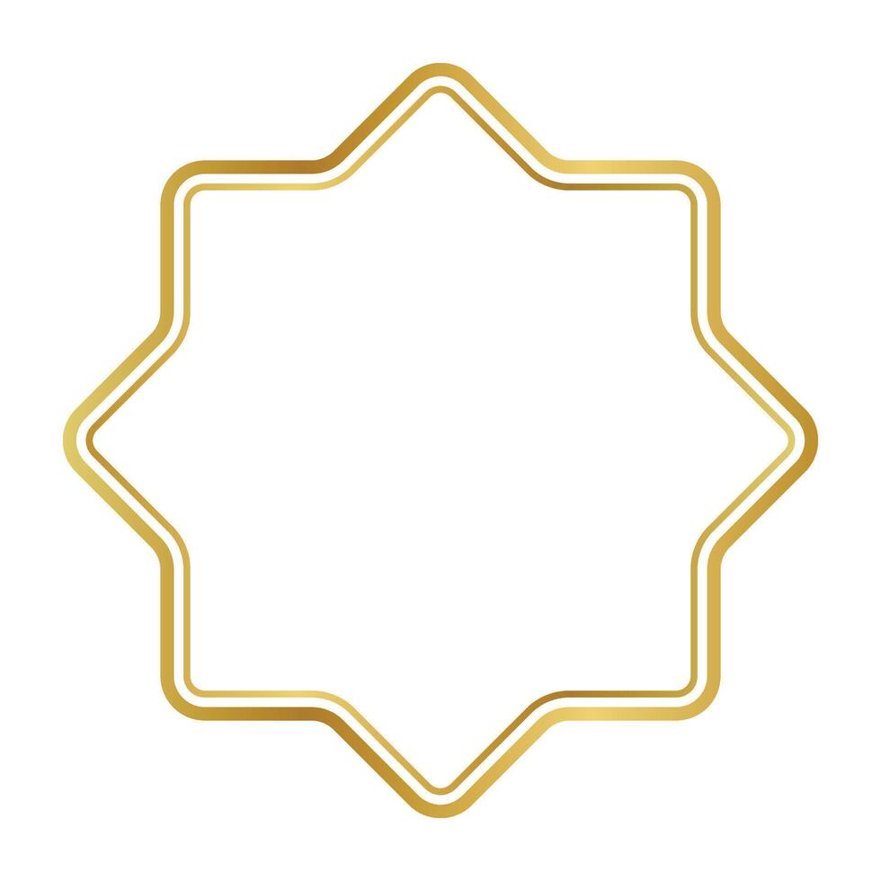 oro marco icono. vector