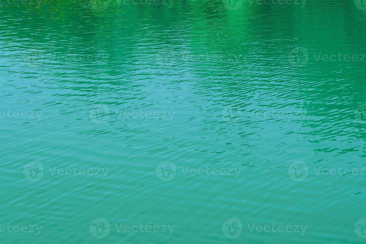 The texture of the waves of turquoise color of fast-flowing water in the river. photo