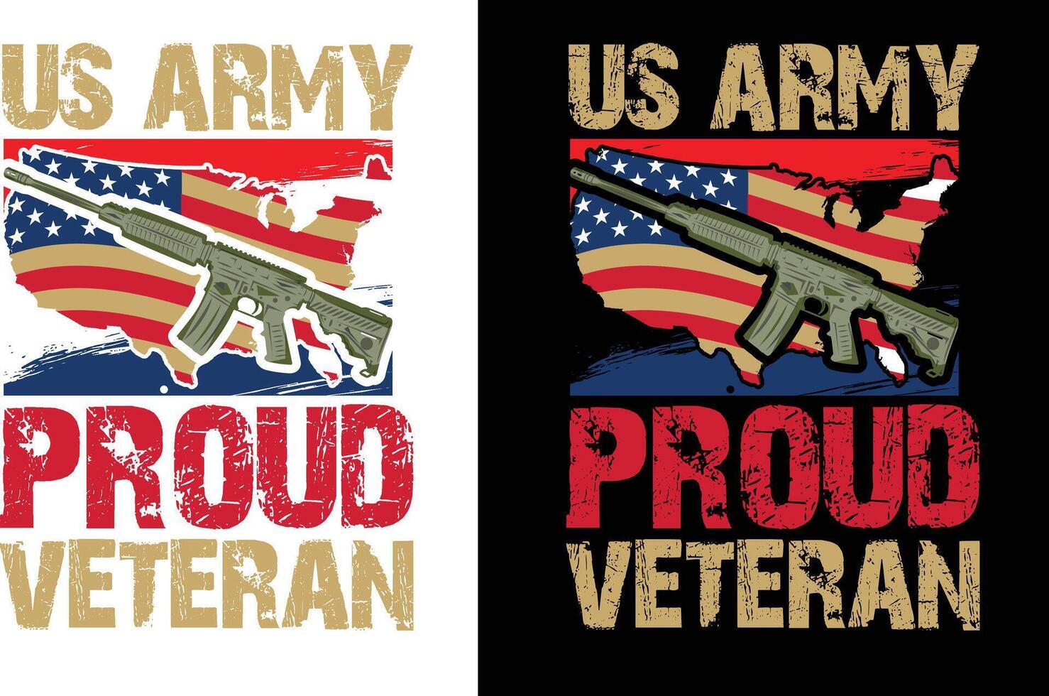 diseño de camiseta veterano vector