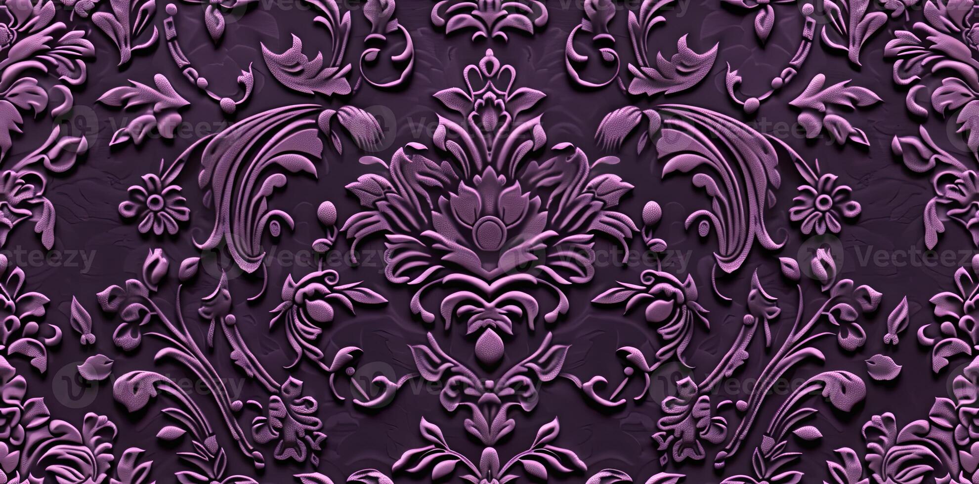 Timeless elegance of opulent damask paper texture. Regal sophistication concept. AI Image photo