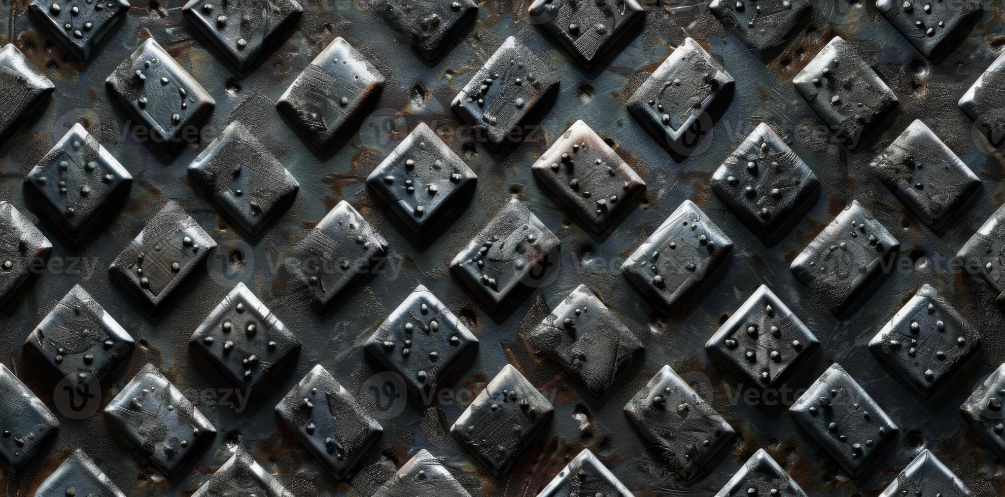 Factory Seamless Cast Iron Texture Industrial Backdrop. Rough Metallic Surface for Manufacturing Designs AI Image photo