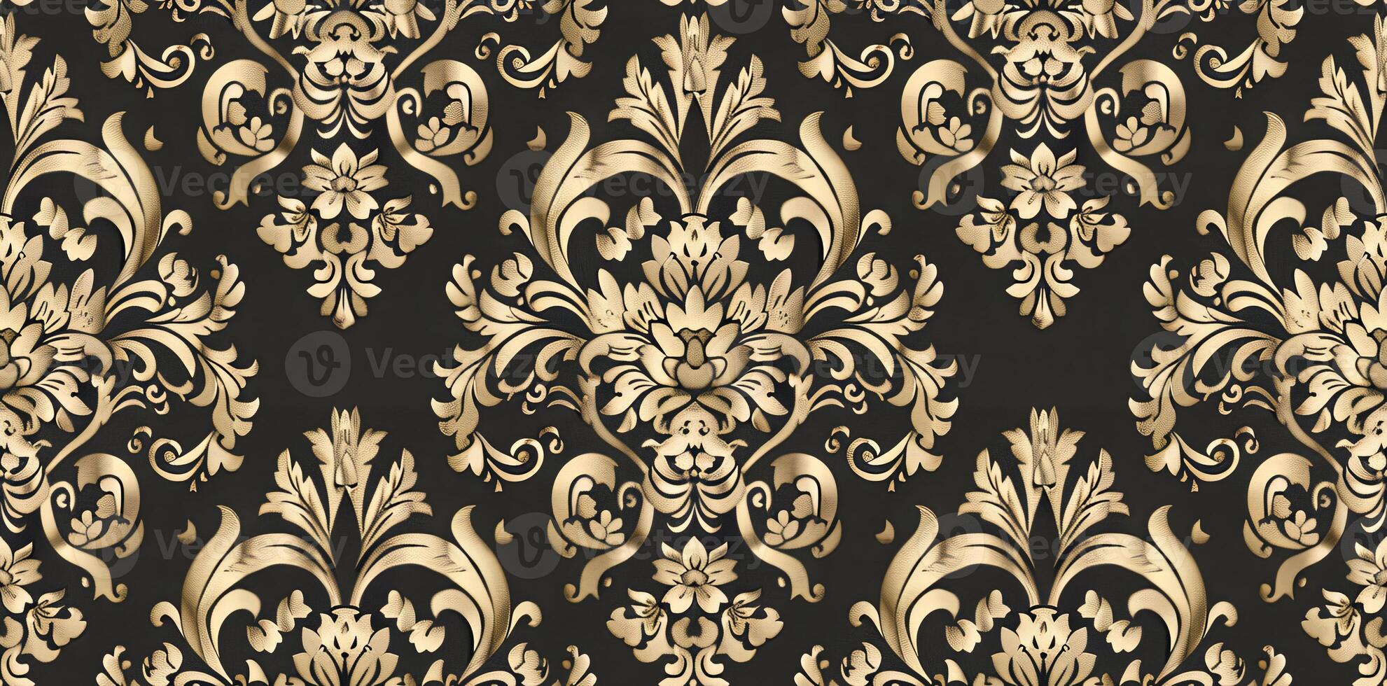 Timeless elegance of opulent damask paper texture. Regal sophistication concept. AI Image photo