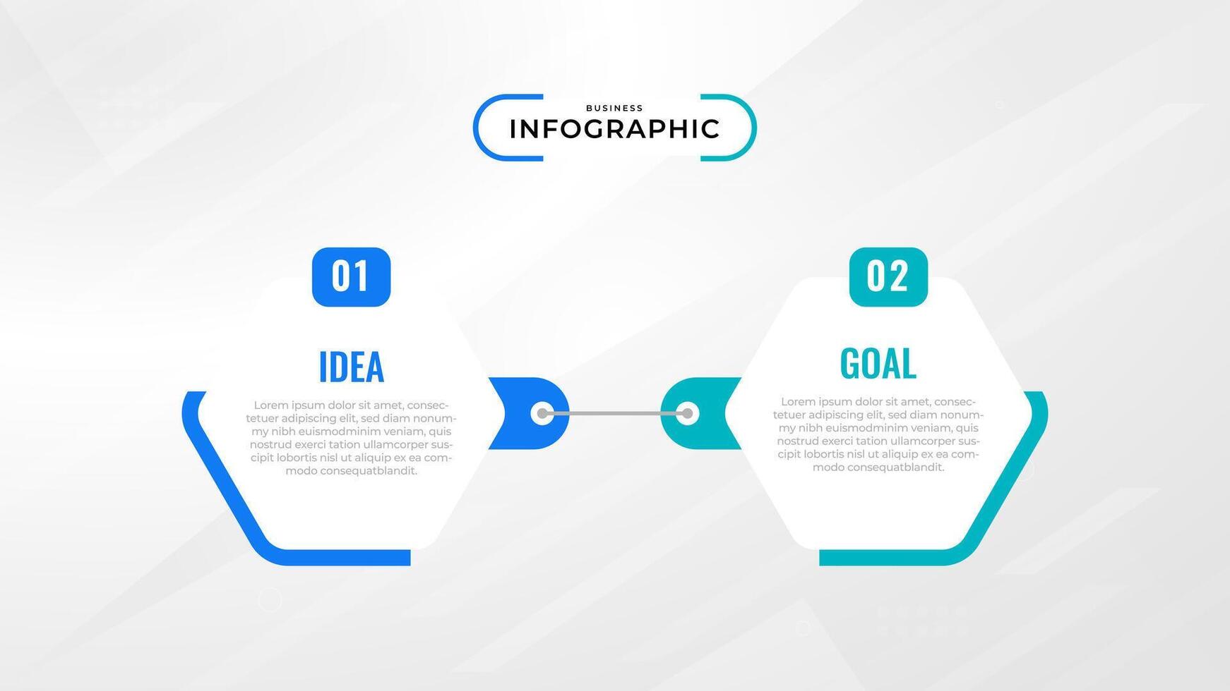 Two Step Infographic label design template with line icons. process steps diagram, presentations, workflow layout, banner, flow chart, info graph illustration. vector