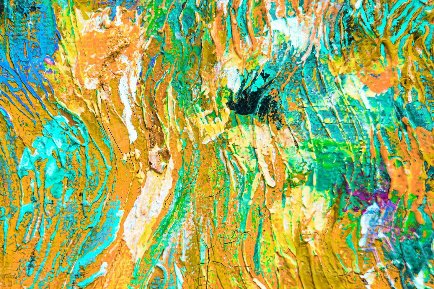 Colorful abstract oil painting art background. Texture of canvas and oil. photo