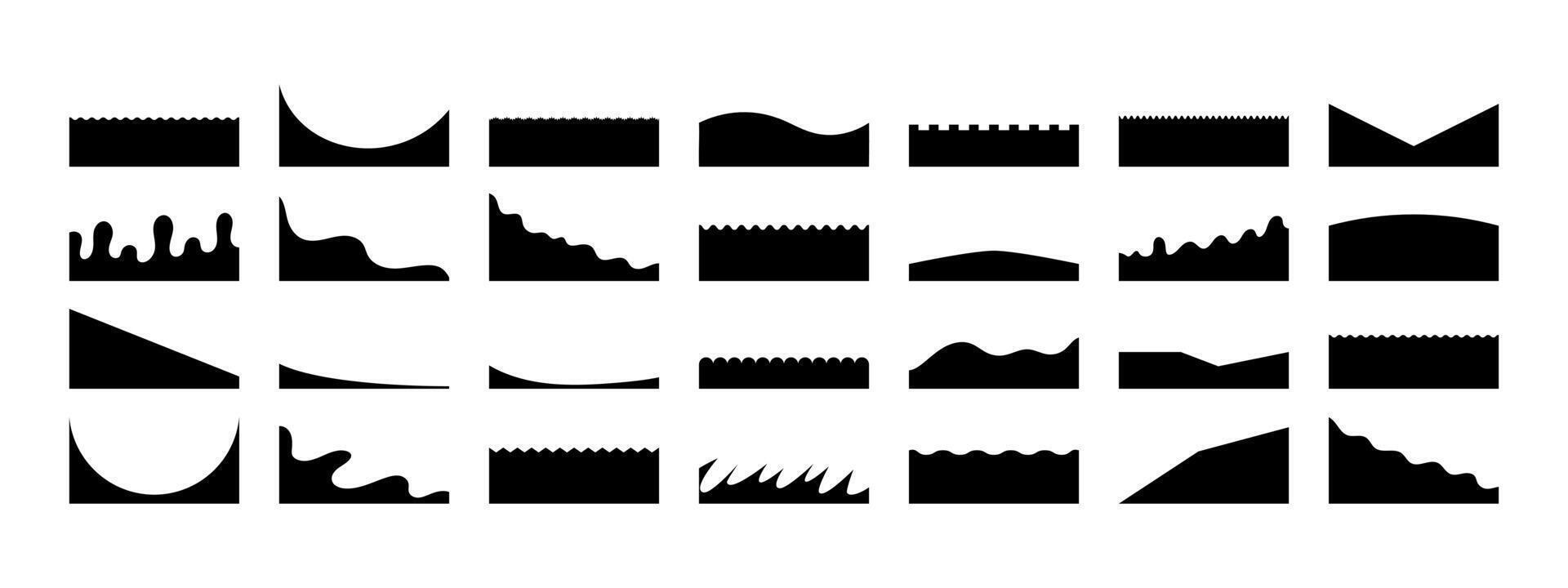 Header dividers for website design. Isolated template for website, app, poster, banner. vector