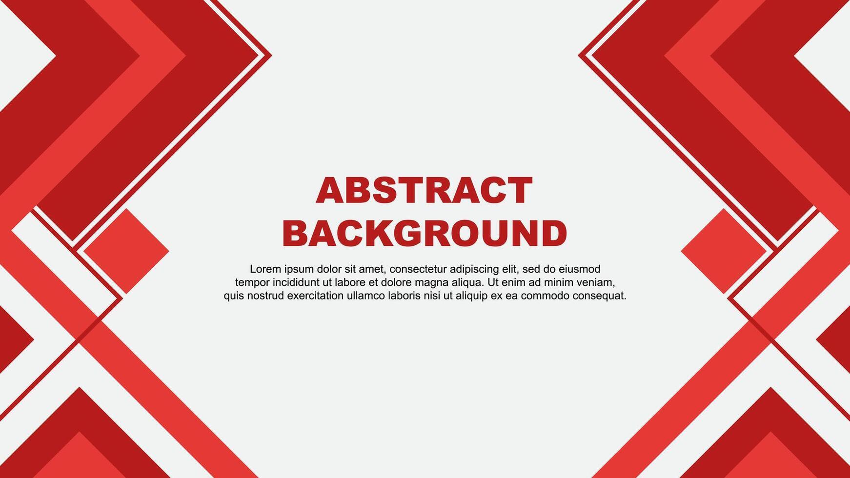 Abstract Red Background Design Template. Abstract Banner Wallpaper Illustration. Red Banner vector