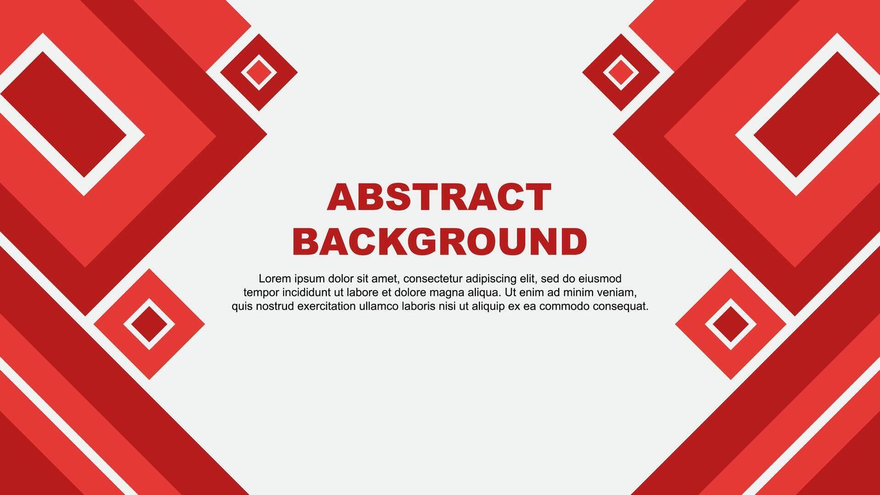 Abstract Red Background Design Template. Abstract Banner Wallpaper Illustration. Red Cartoon vector