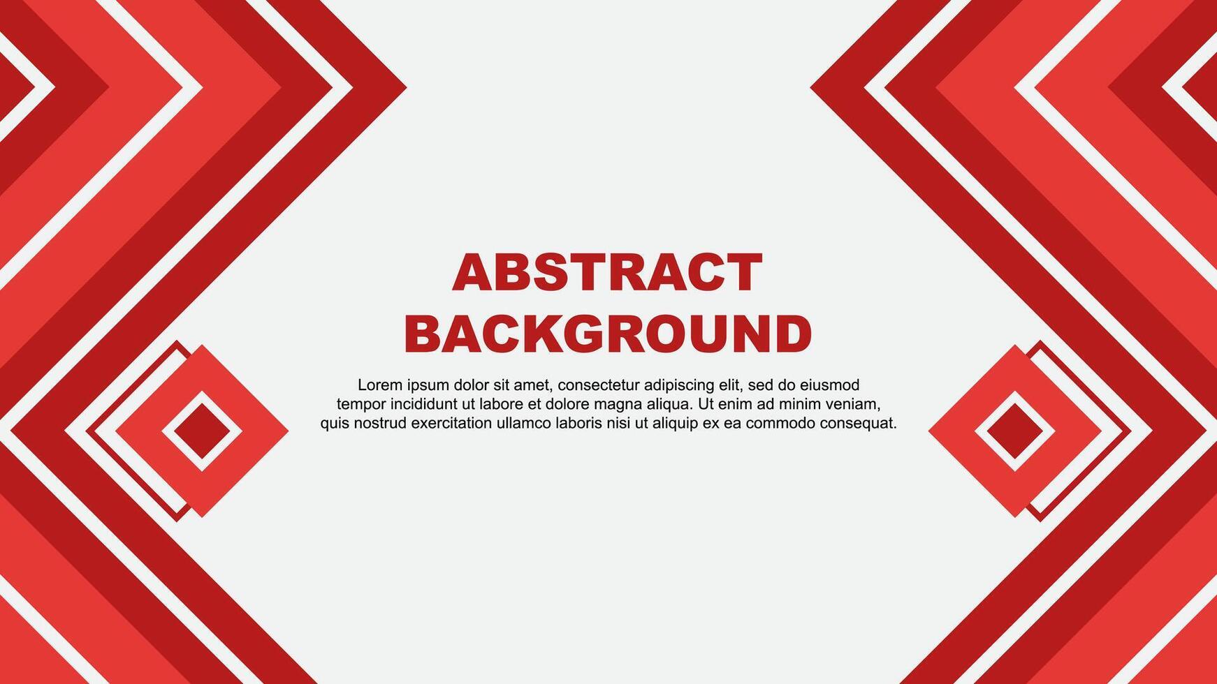 Abstract Red Background Design Template. Abstract Banner Wallpaper Illustration. Red Design vector