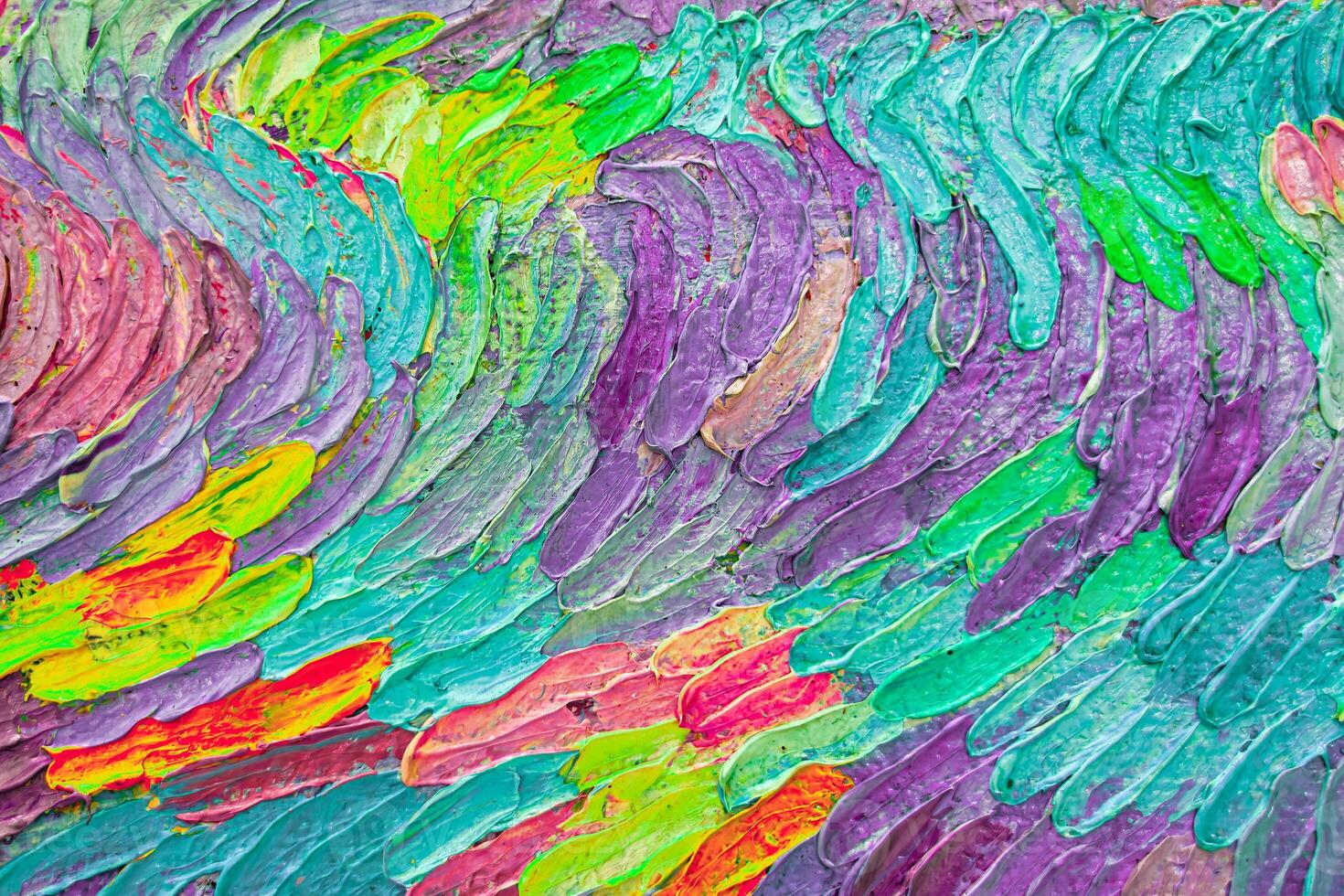 Colorful abstract oil painting art background. Texture of canvas and oil. photo