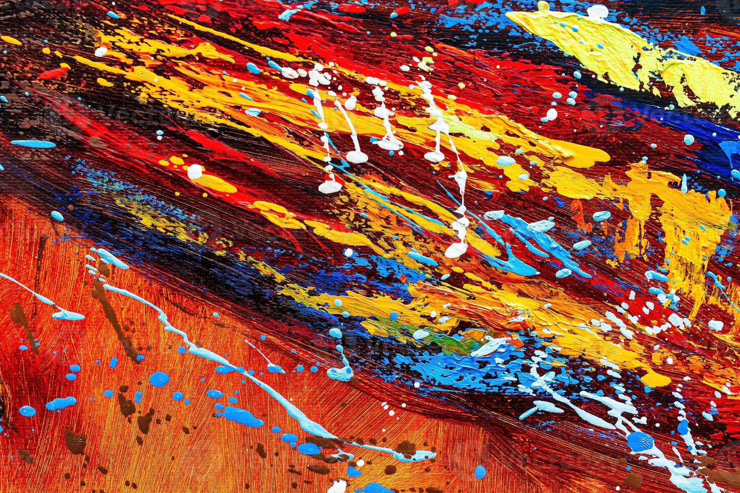 Colorful abstract oil painting art background. Texture of canvas and oil. photo