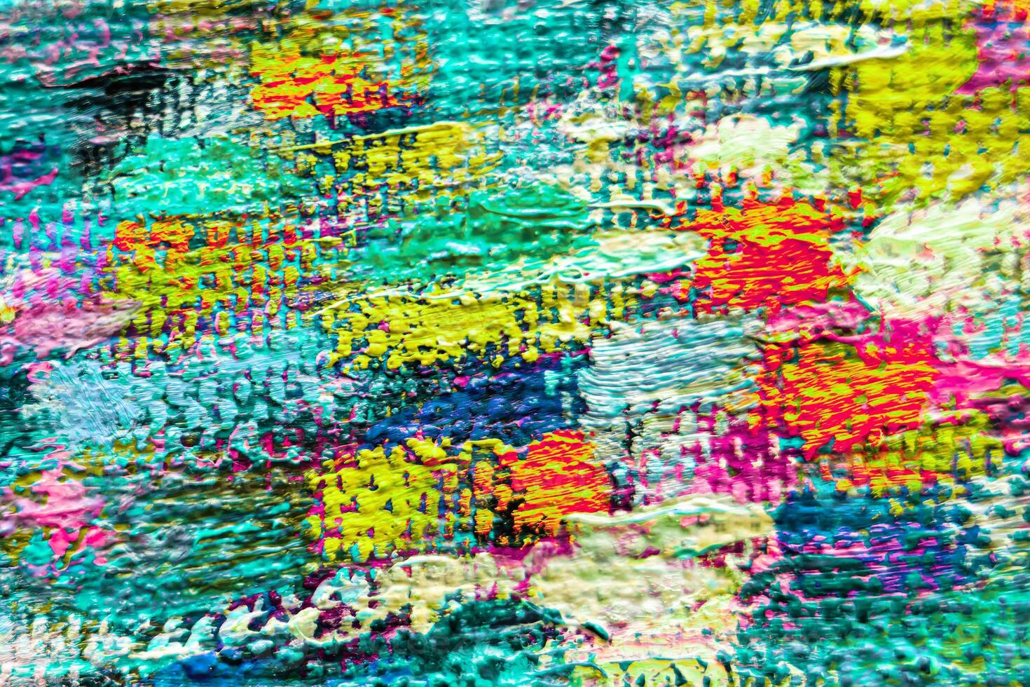 Colorful abstract oil painting art background. Texture of canvas and oil. photo