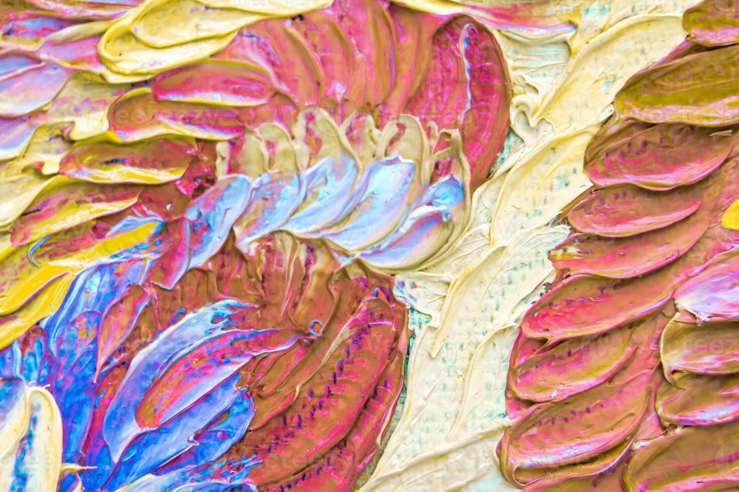Colorful abstract oil painting art background. Texture of canvas and oil. photo