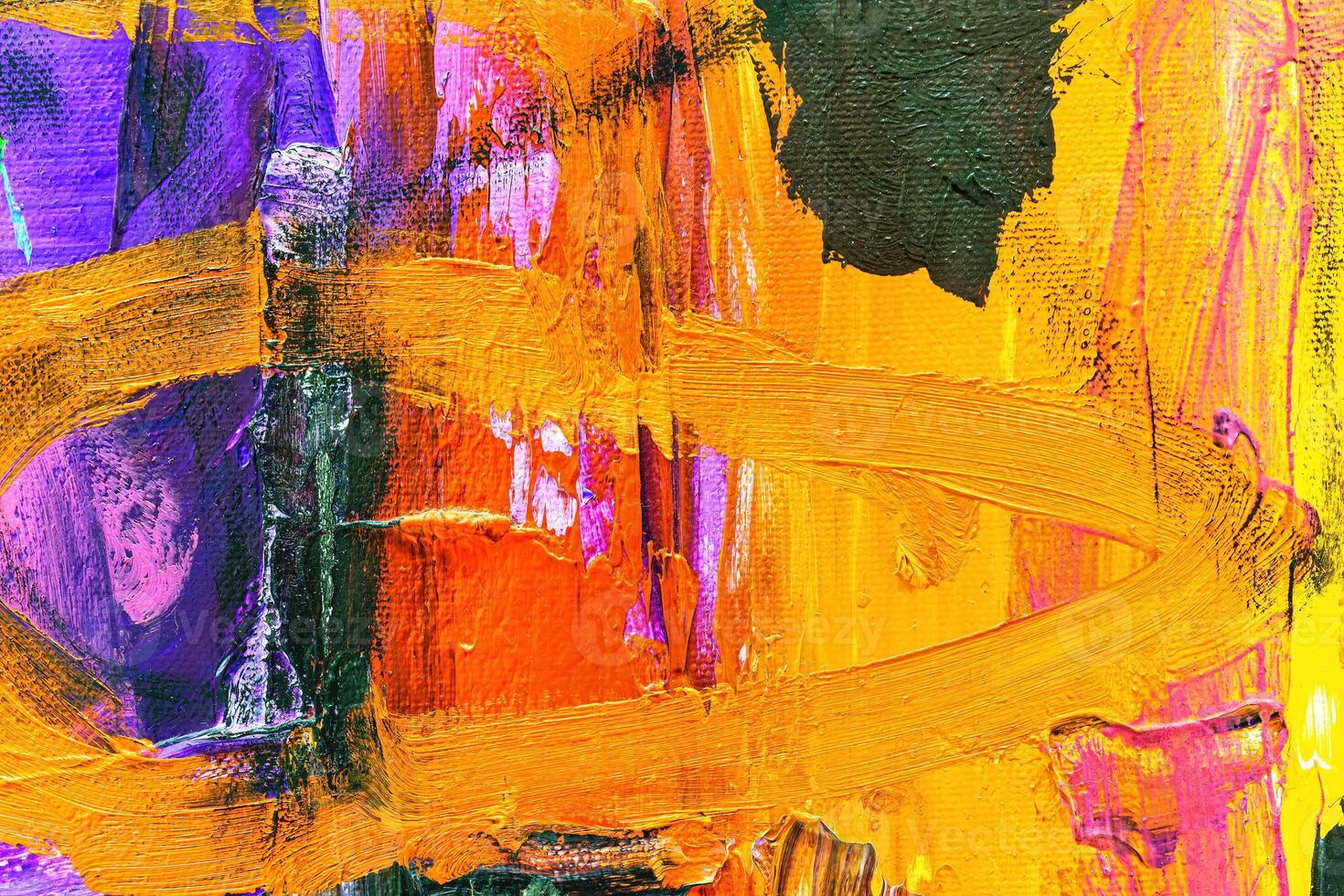 Colorful abstract oil painting art background. Texture of canvas and oil. photo
