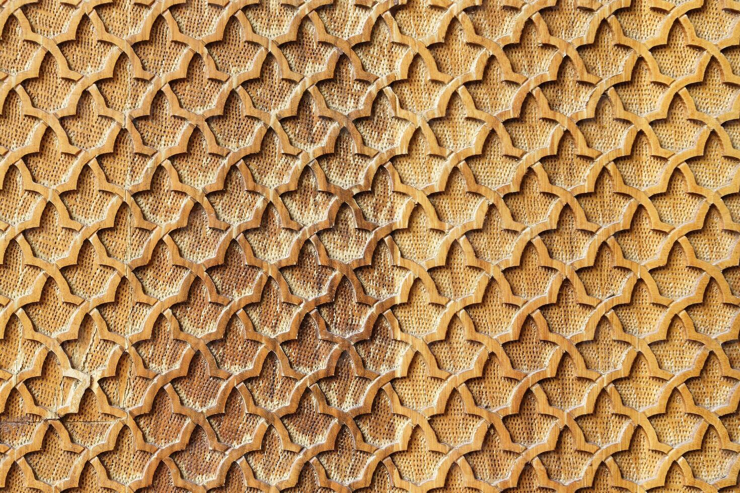 Fragment of an ancient carved wooden pattern. Ornate. Abstract background. photo