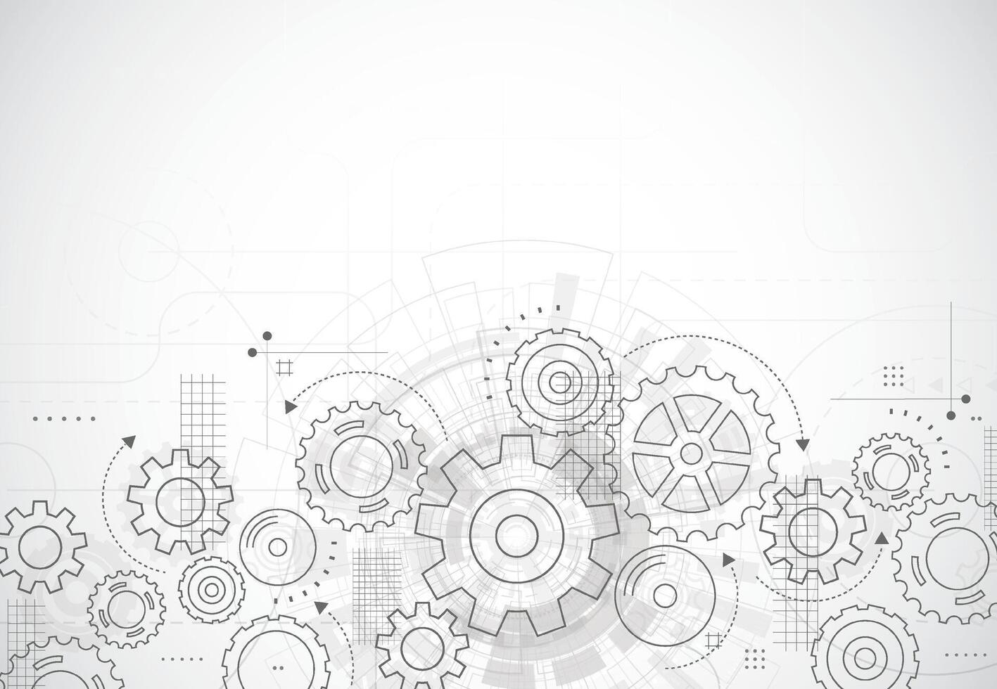 Abstract gear wheel mechanism background. Machine technology. illustration vector